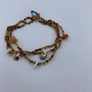 Seashell and Beaded Bracelet